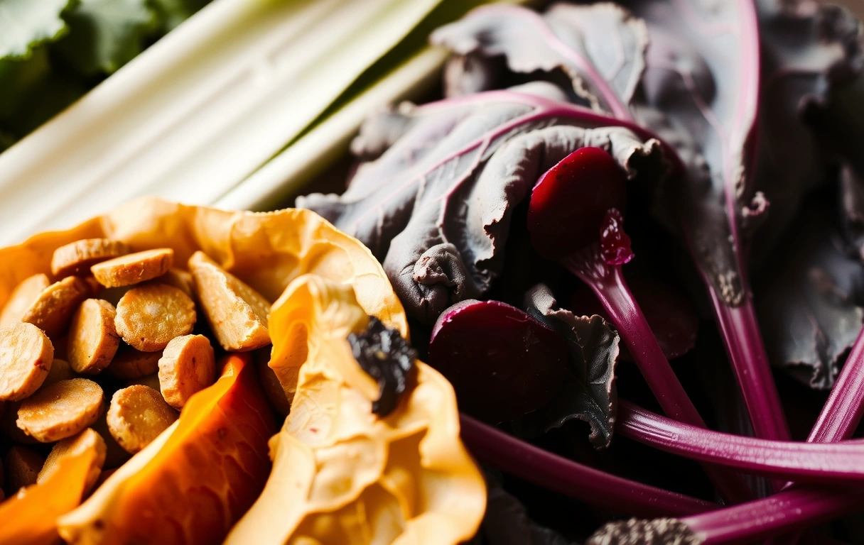 Textur von frischem Gemüse